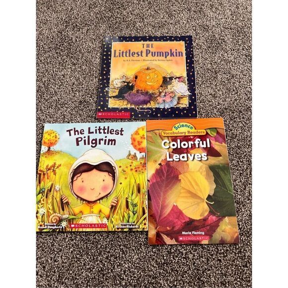 3 Scholastic Fall themed books - Picture 1 of 7